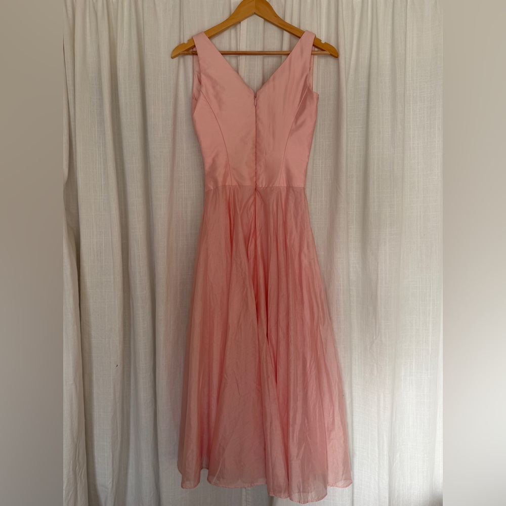 House of CB “Samira” Pink Chiffon Button Dress - Picture 4 of 6